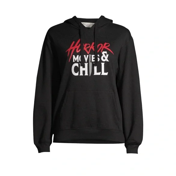 Horror movies & chill Junior Hoodie NWOT - Picture 4 of 4